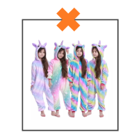 Onesie unicorn paars